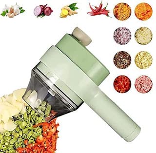 4-in-1 Handheld Electric Vegetable Cutter Set – Portable &amp; Wireless