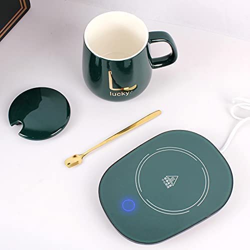 Lumexa  Coffee Mug Warmer Electric Heater Smart Cup with Auto Shut Off Coffee Tea Milk Cocoa Gift Set Temperature Control