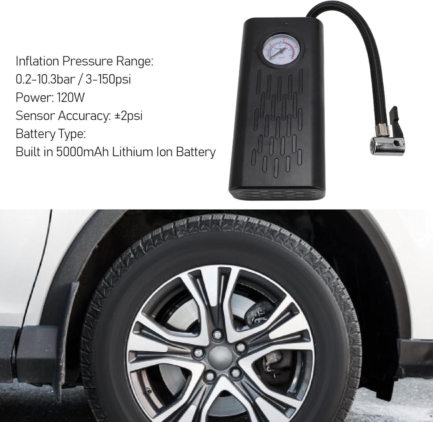 🚗 Portable Air Compressor Tire Inflator – Battery Powered &amp; Automatic 🚗