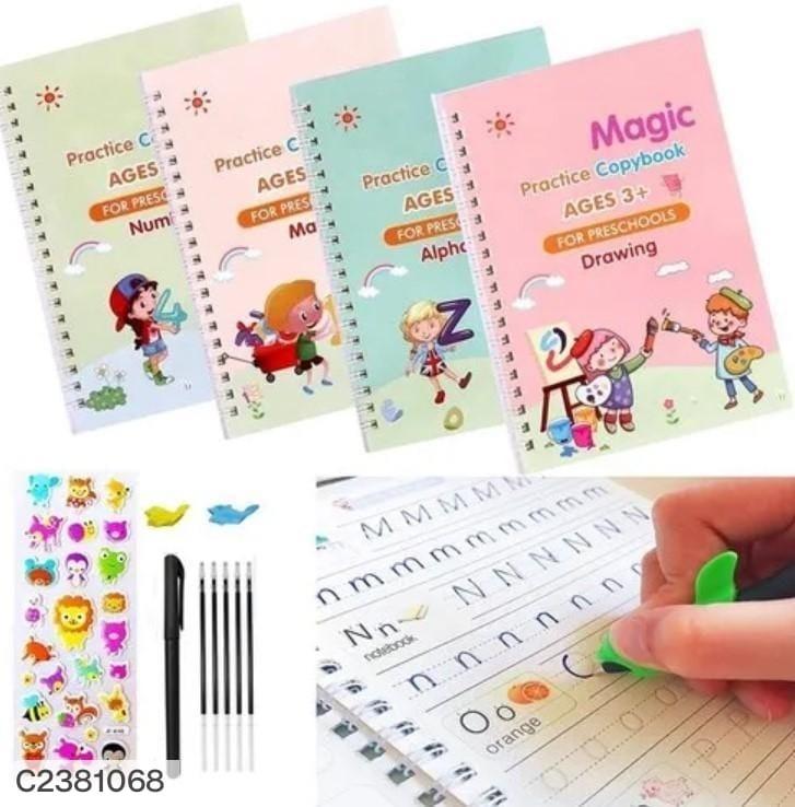 Sank Magic Practice Copybook (4 BOOKS,1 PEN,1 GRIP,10 REFILL)