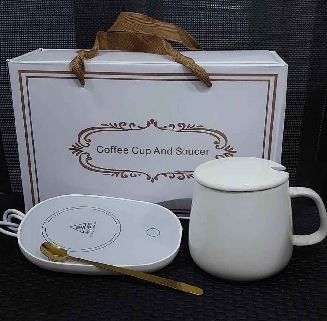 Lumexa  Coffee Mug Warmer Electric Heater Smart Cup with Auto Shut Off Coffee Tea Milk Cocoa Gift Set Temperature Control