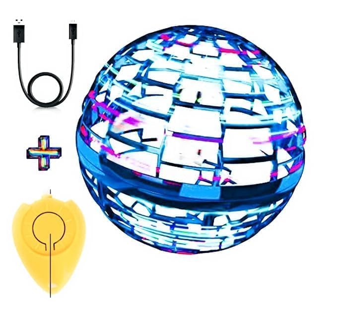 Magic Flying Ball Spinner – Rechargeable LED Boomerang Toy (Multicolor)