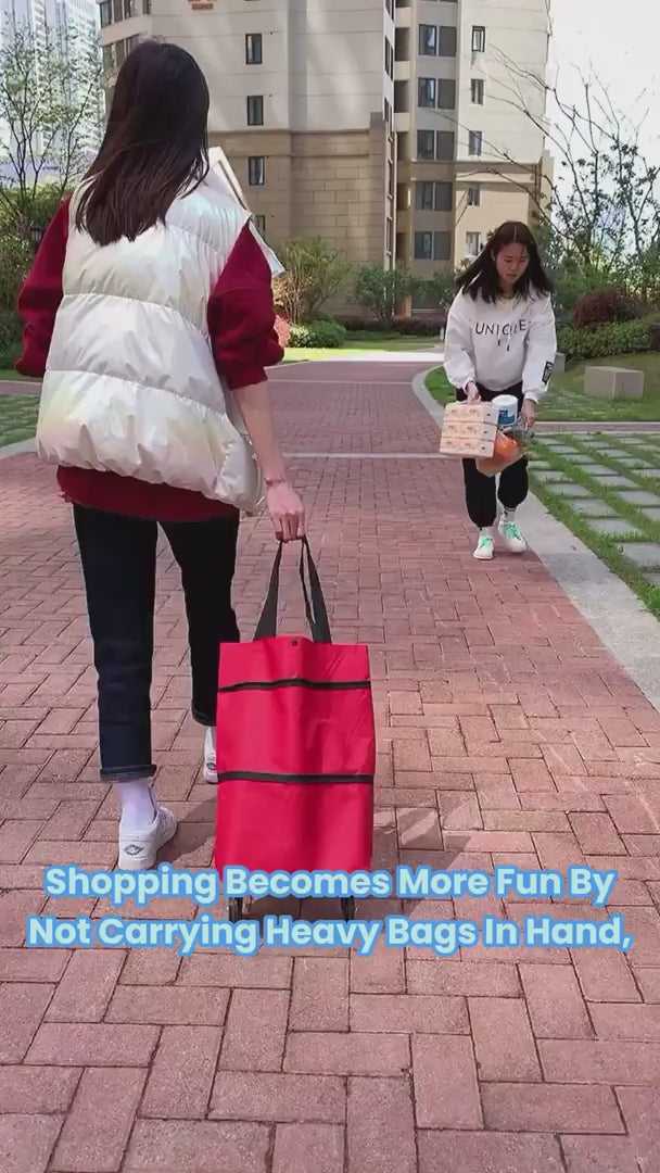 Convenient Rolling Shopping Trolley Bag - Your Essential Grocery Companion